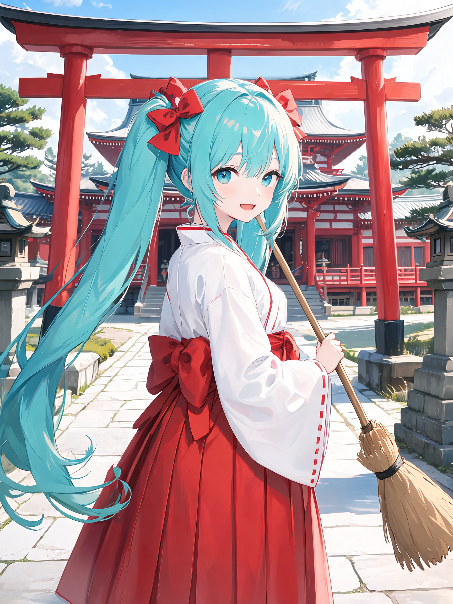 神社の初音ミク