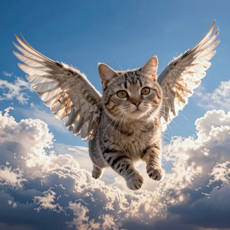 夜空を飛ぶ猫２