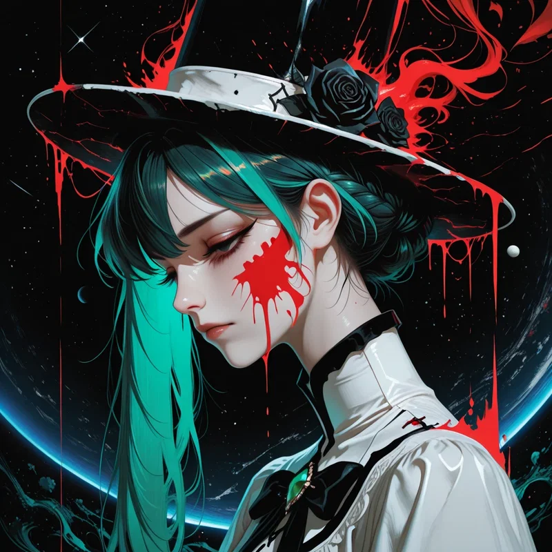Magicienne à la Rose Noire