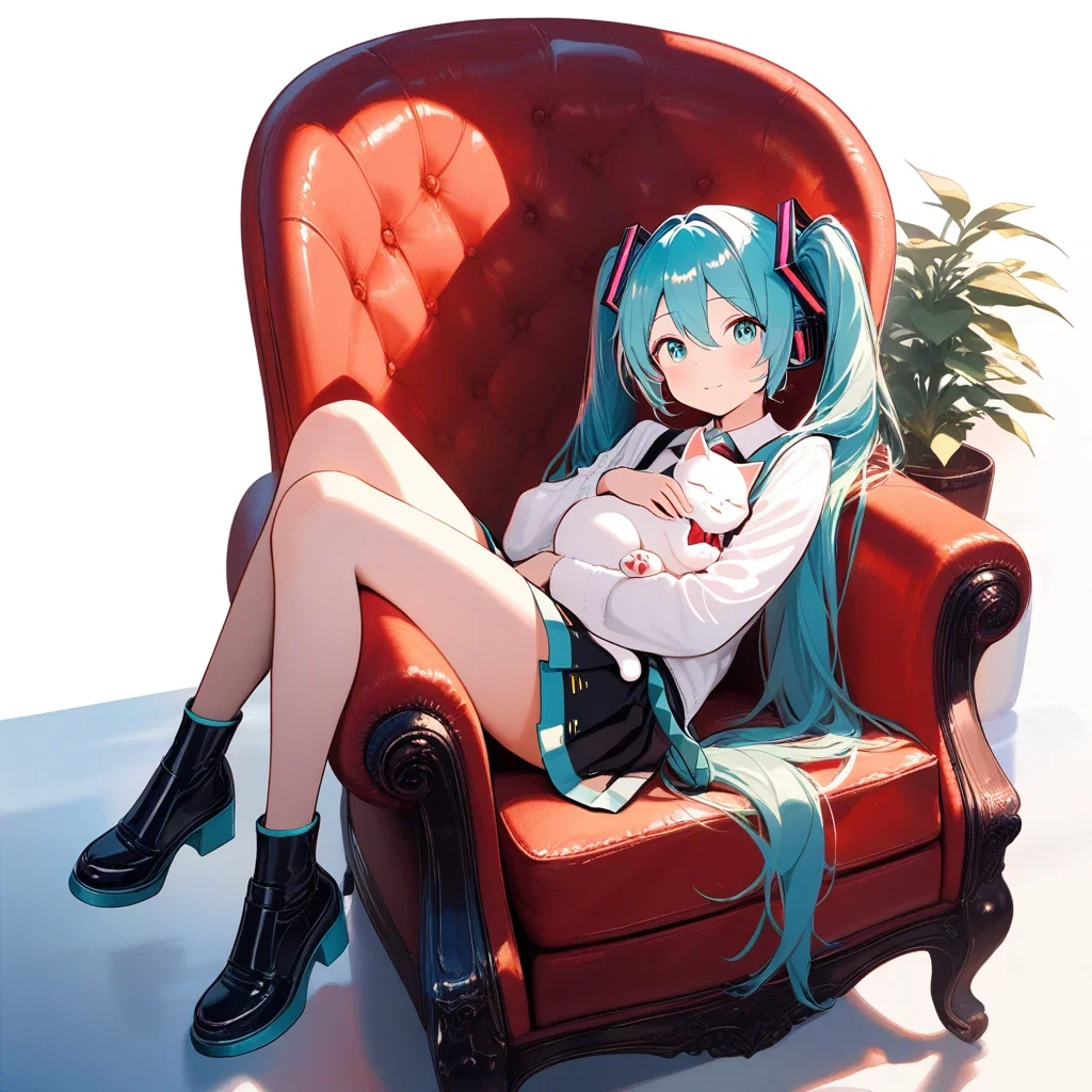 ミクと猫