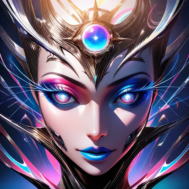 Femme Futuriste Galactique