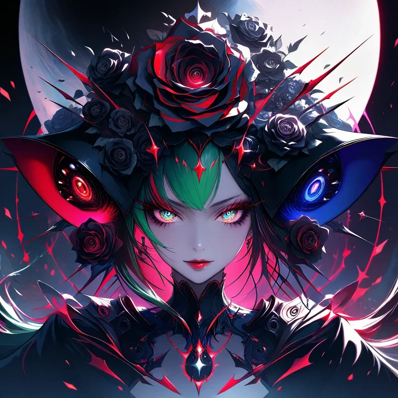 Magicienne des Roses Futuriste