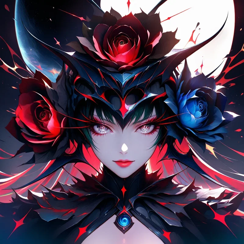 Magicienne des Roses Futuriste