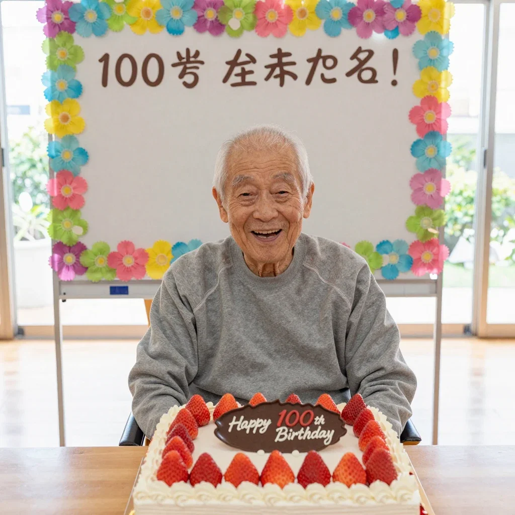 100歳になったおじいちゃん