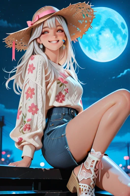 麦わら帽子の女性v5