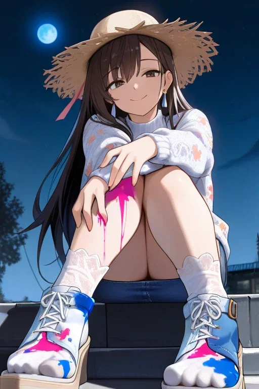 麦わら帽子の女性v3