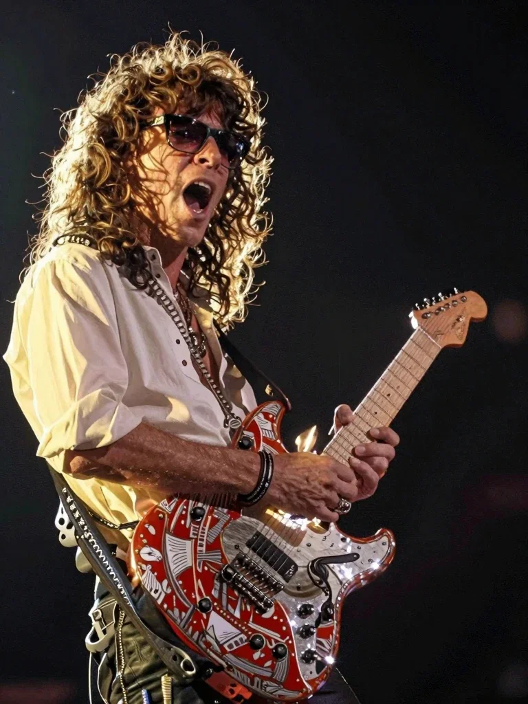 Hard Rock guitarist on Stage