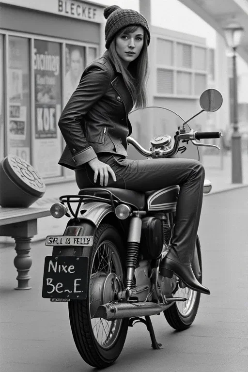 Realistic identical photo Iconic French 1960's Singer Françoise Hardy