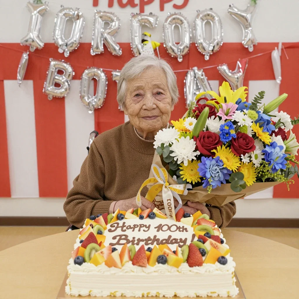 100歳になったおばあちゃん