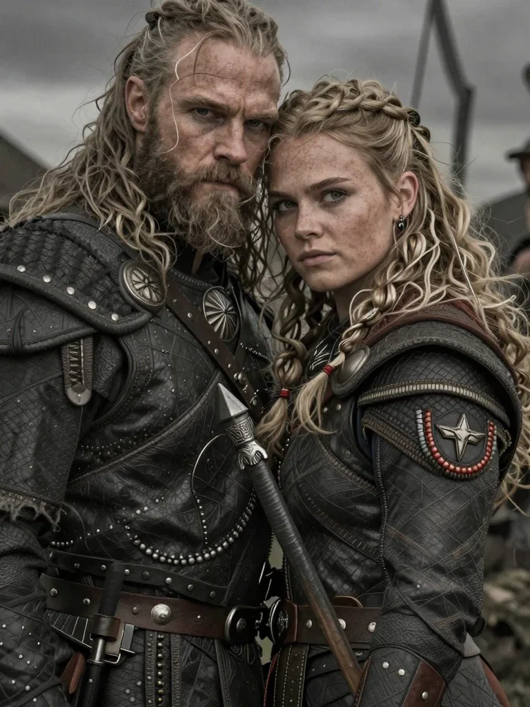 Ragnar and Lagertha  "Vikings"