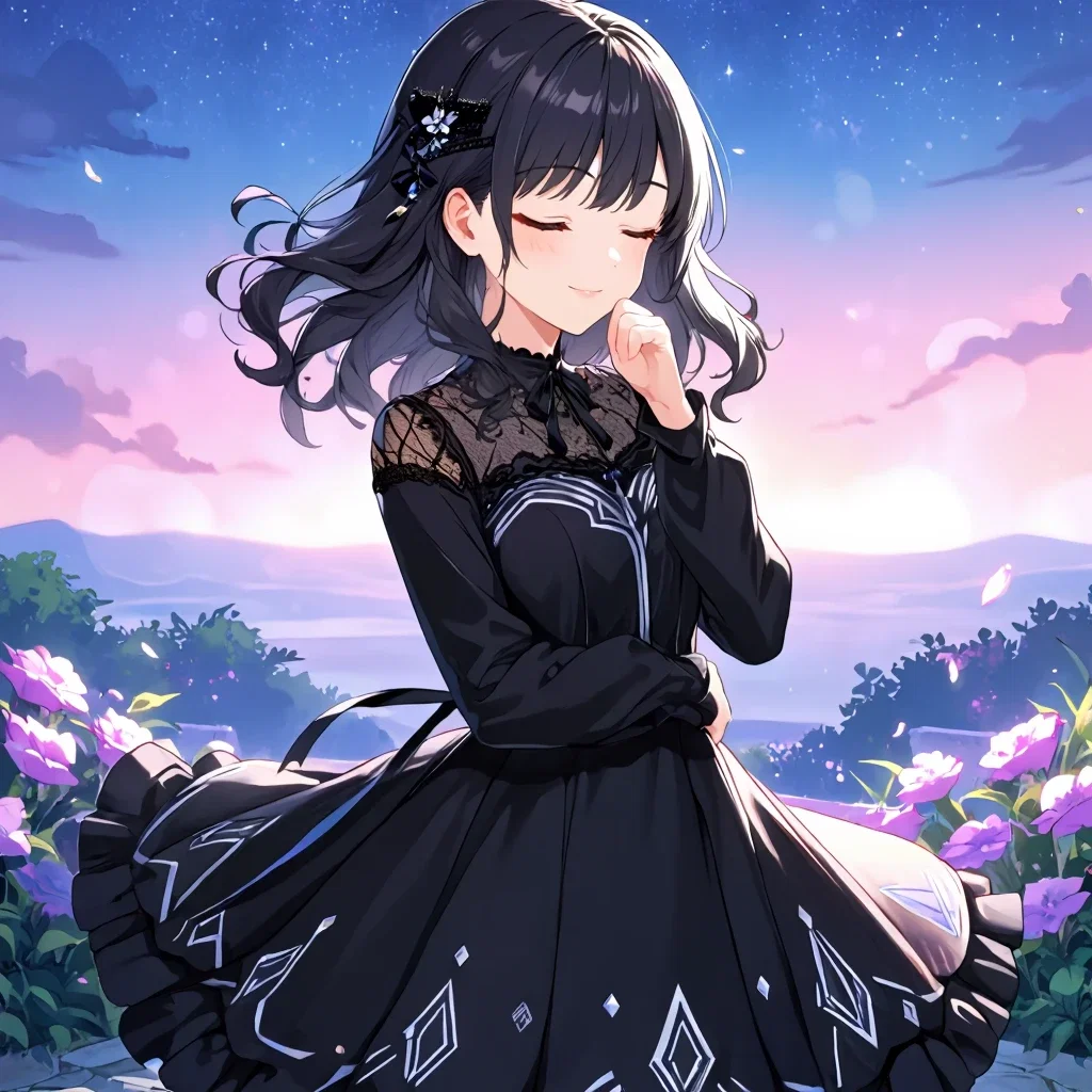 夜明けと黒少女