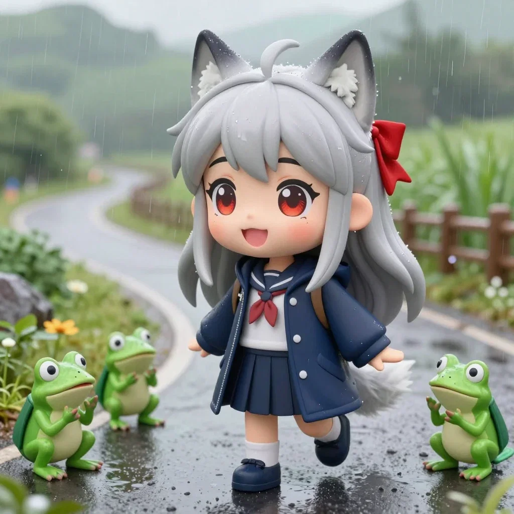 雨の日の遭遇