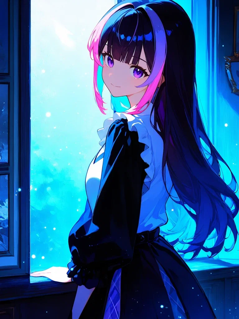 青い光とNeta Luminaちゃん