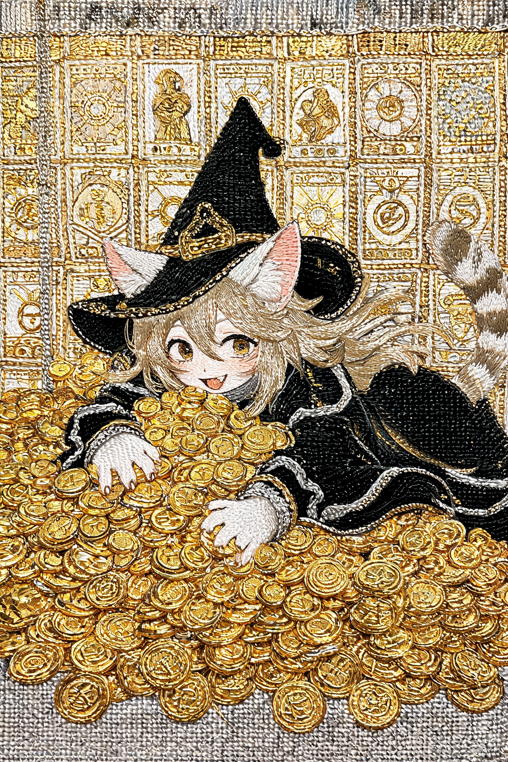 猫耳の魔女のタペストリー