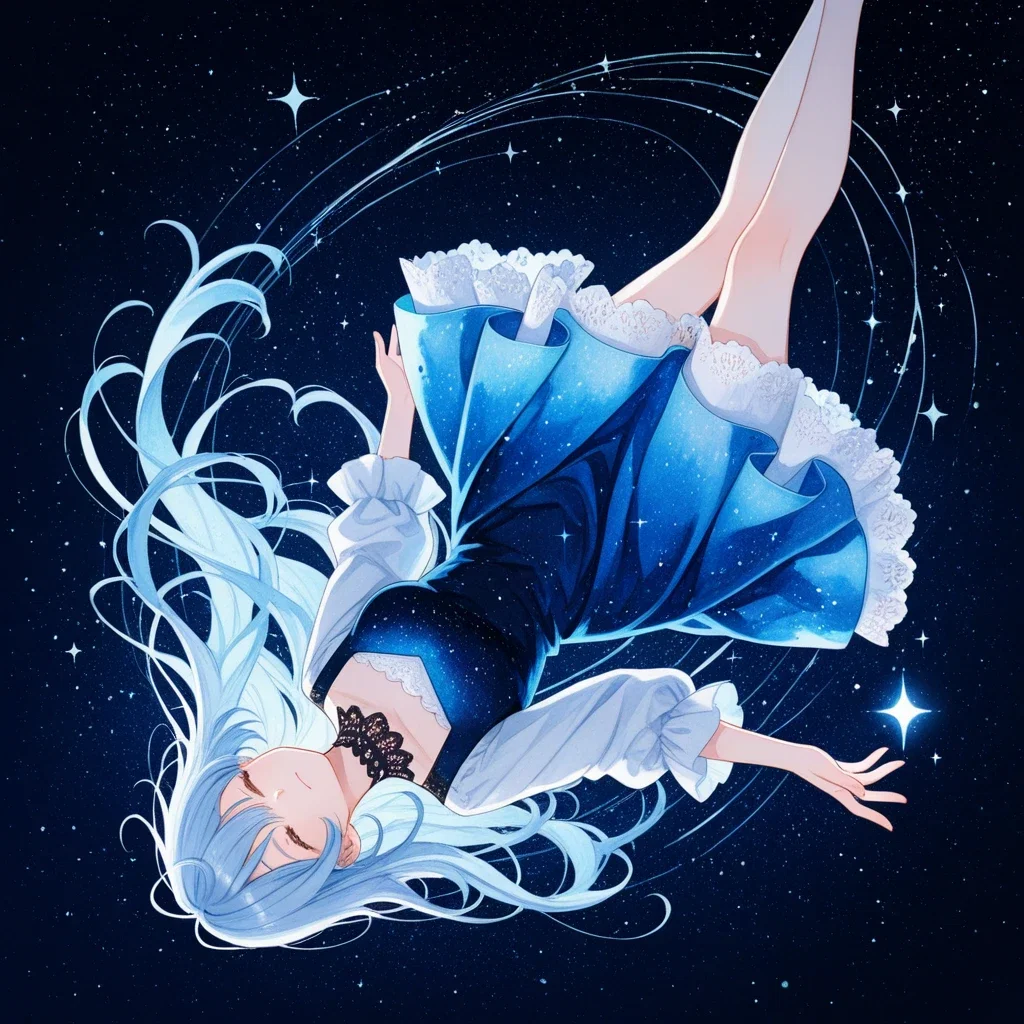 夜空に沈む
