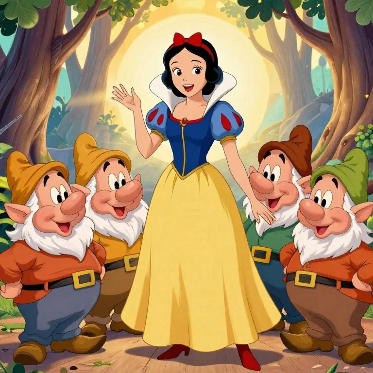 Blanche neige et ses nains
