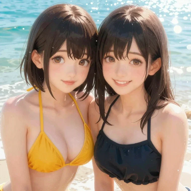 女の子２人（リアル版は審査落ち）