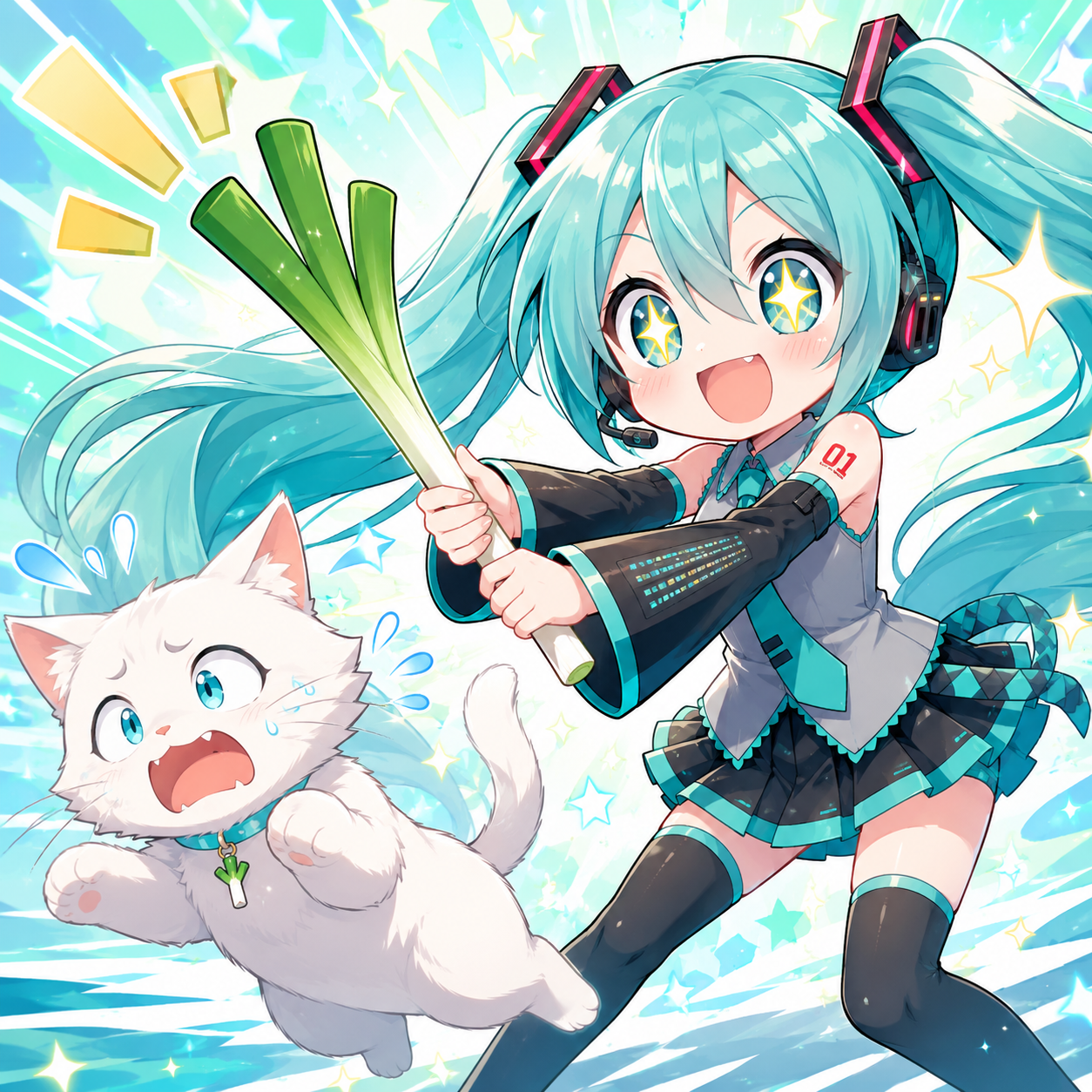 猫にネギを食べさせてはいけません。