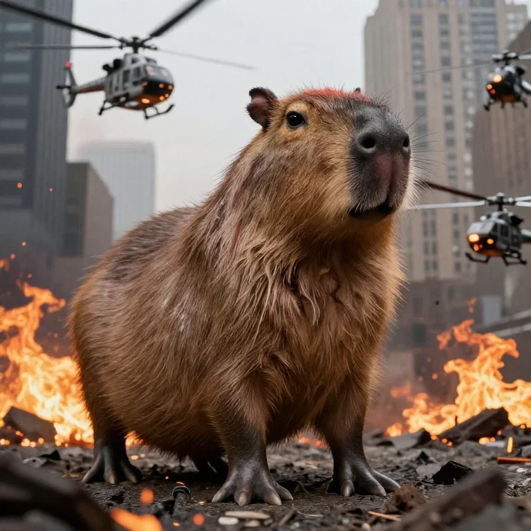 Capybara attack