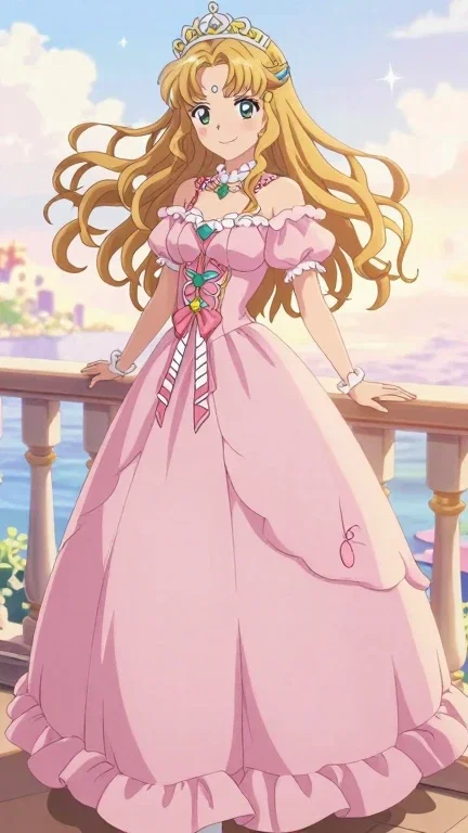 バルコニーのお姫様