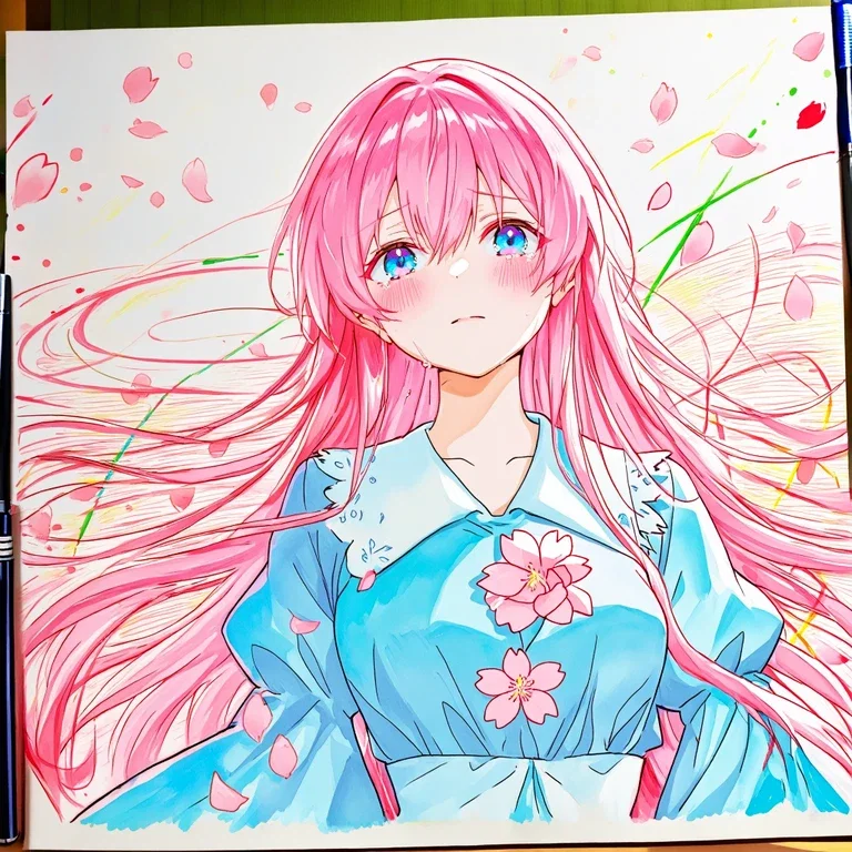 泣く桜の少女
