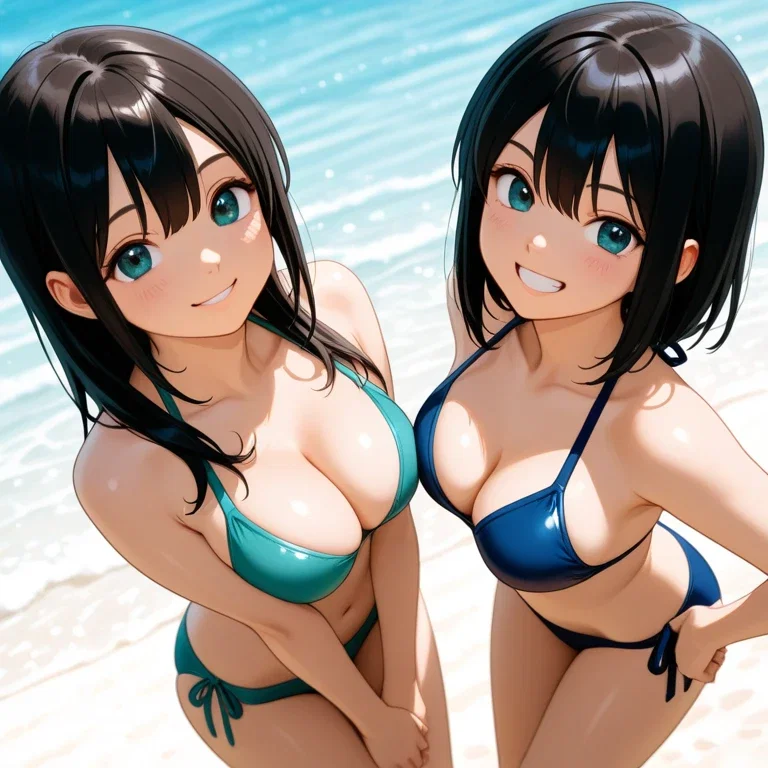 女の子２人（リアル版は審査落ち）