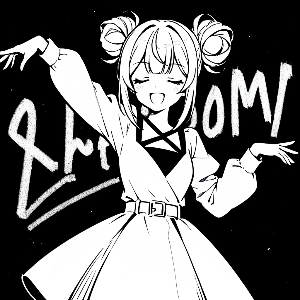 白黒のNeta Luminaちゃん