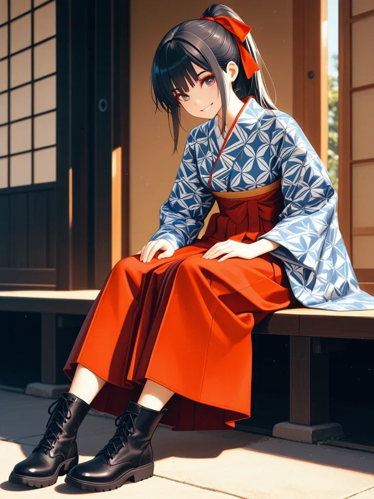 はいからさんが座る