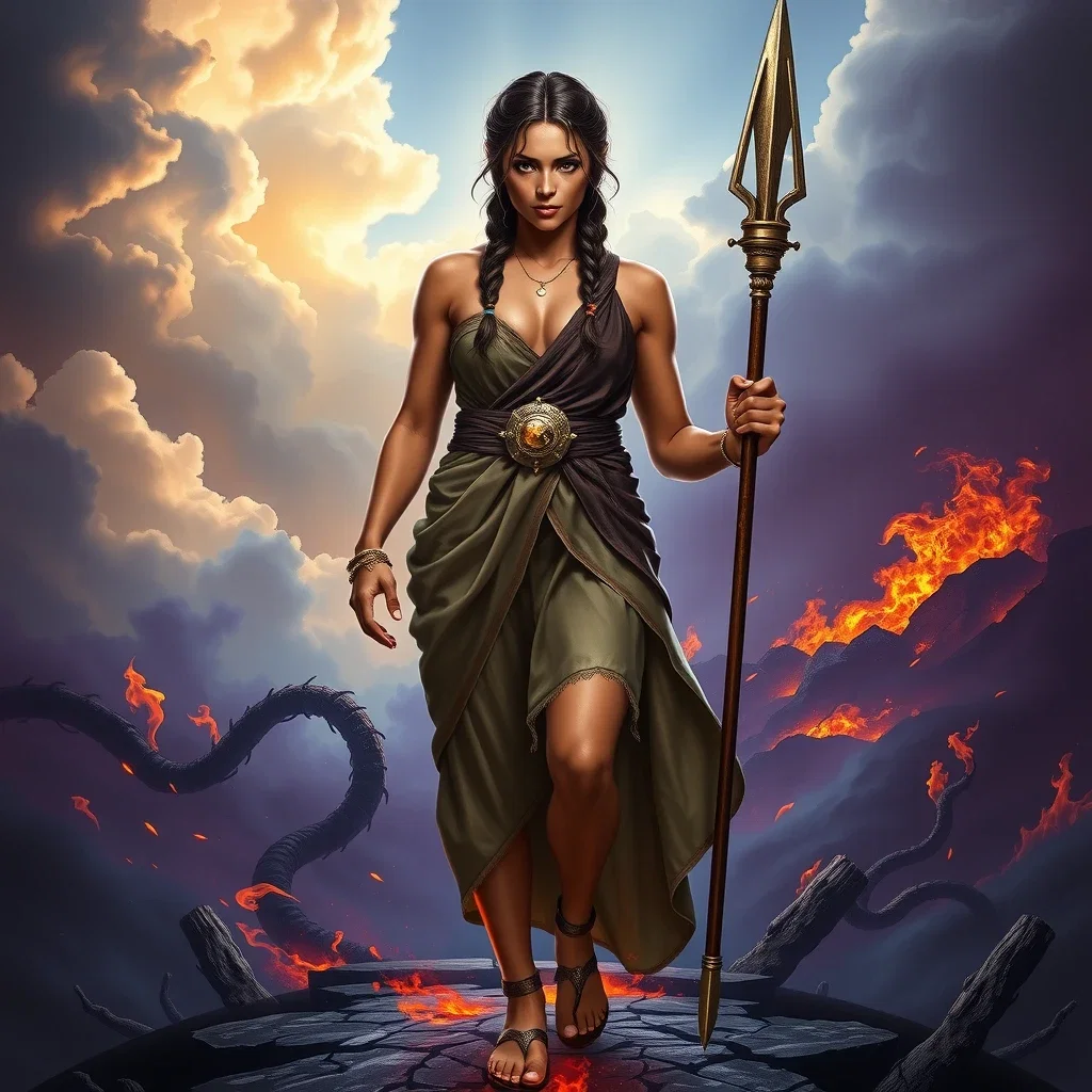 Portrait of a powerful goddess