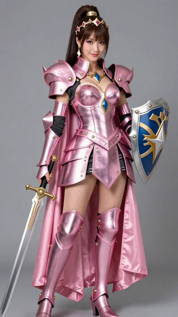 女性戦士のコスプレ ピンクバージョン
