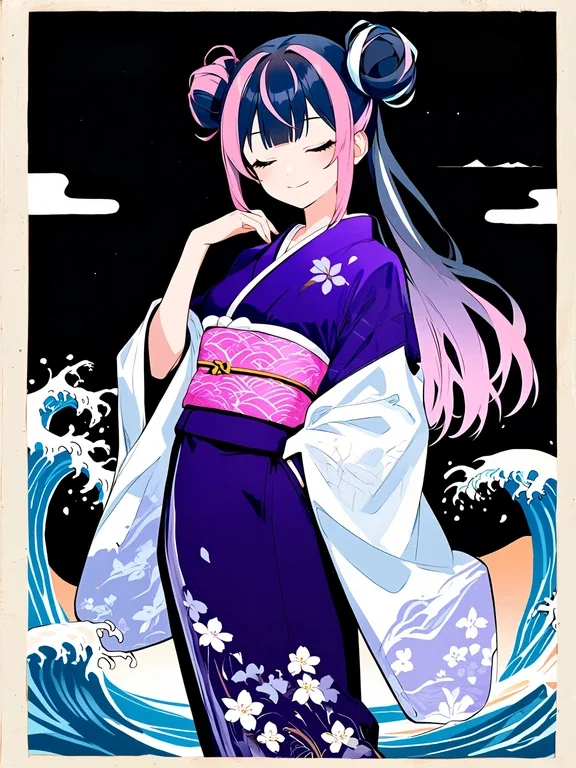 浮世絵風Neta Luminaちゃん