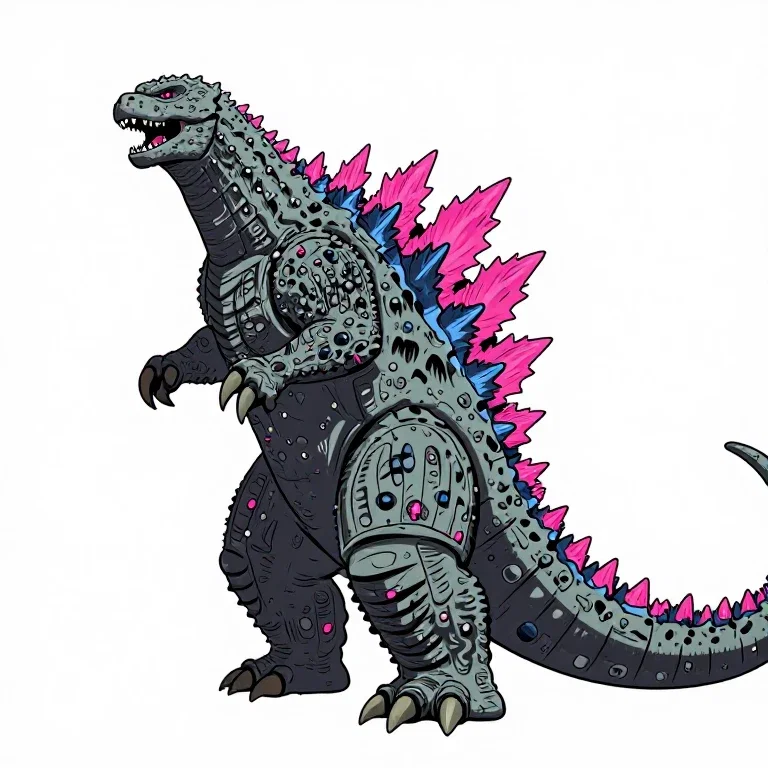 イラスト風ゴジラ