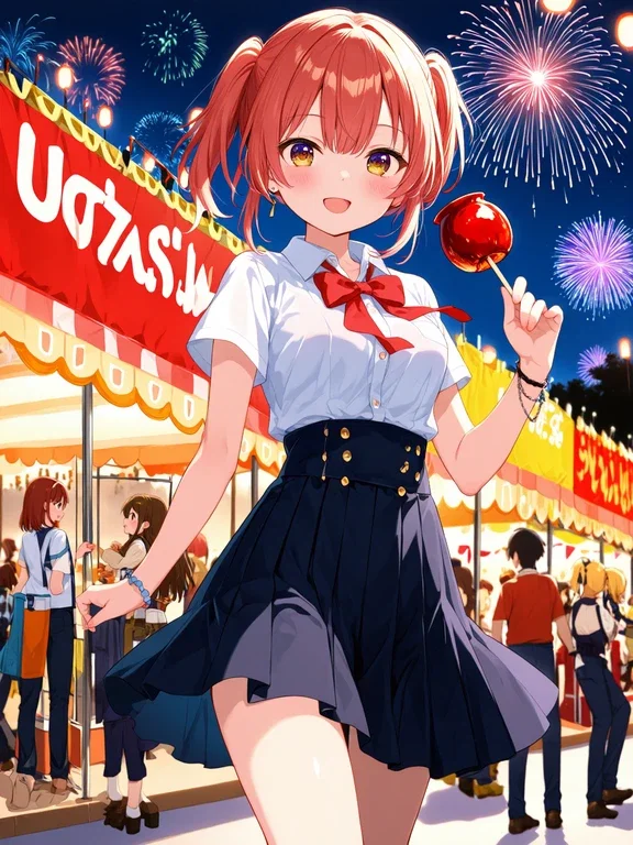 りんご飴ゲット～！