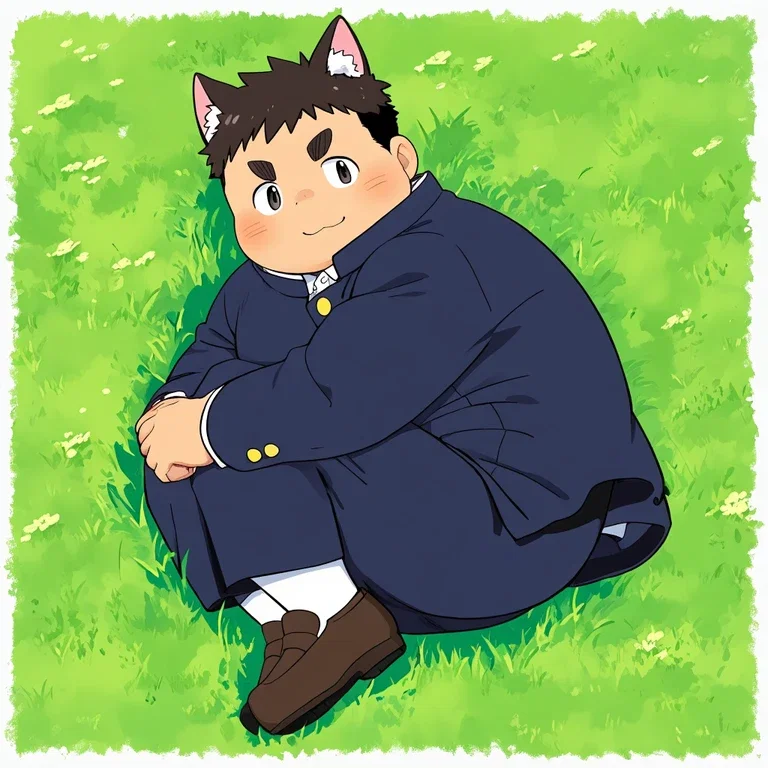 ぽっちゃり中坊猫