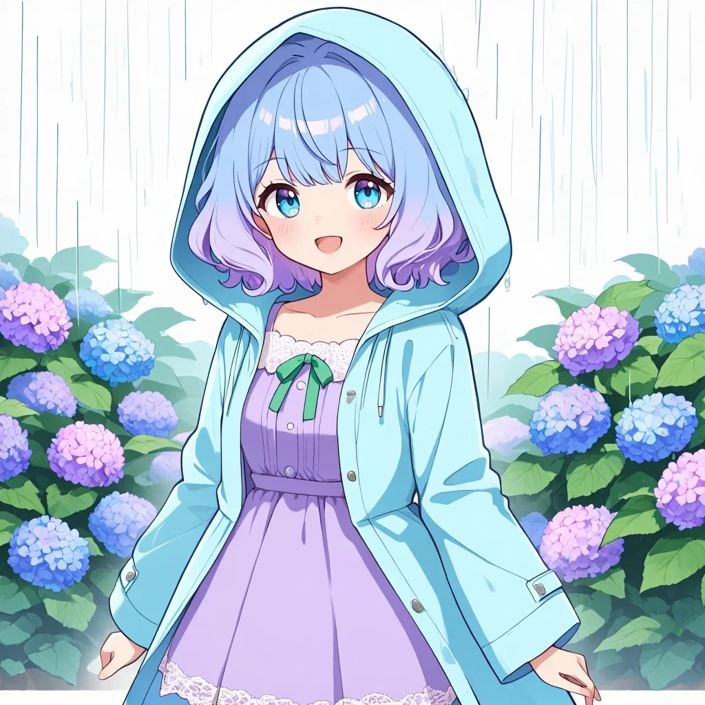 紫陽花少女
