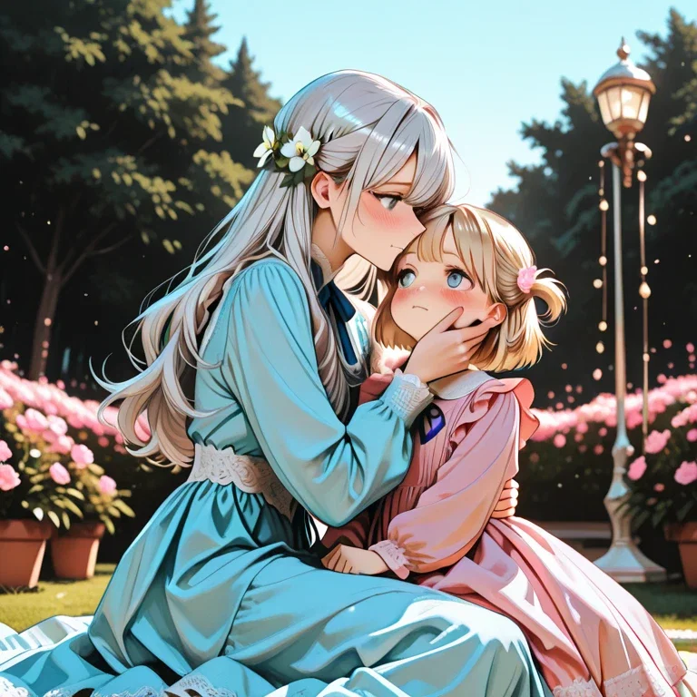 年の離れた姉妹かな？