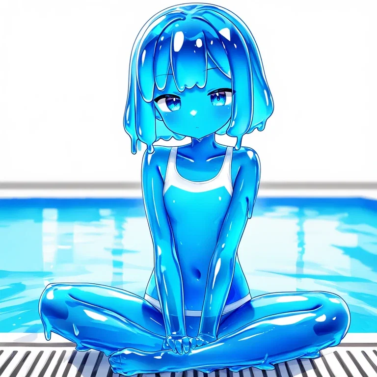 スライム少女(青)