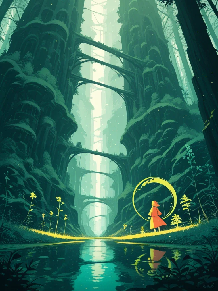 「幻想地散歩:造られた森」