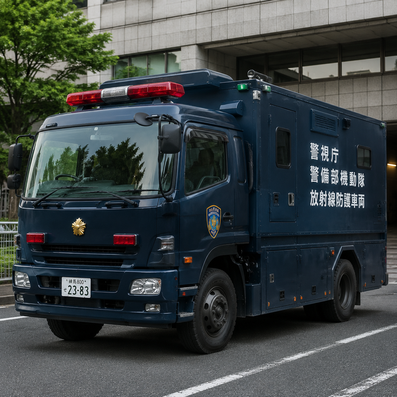 2012警視庁警備部機動隊放射線防護車両※イメージ