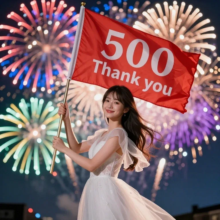 ５００いいね　ありがとうございます（審査クリア）