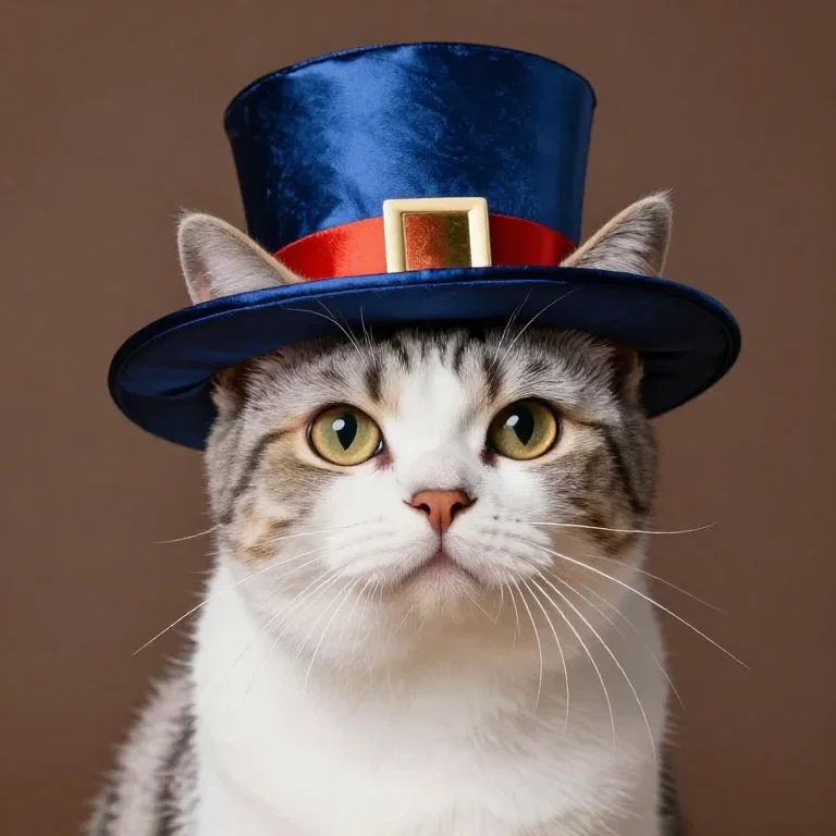 シルクハット猫