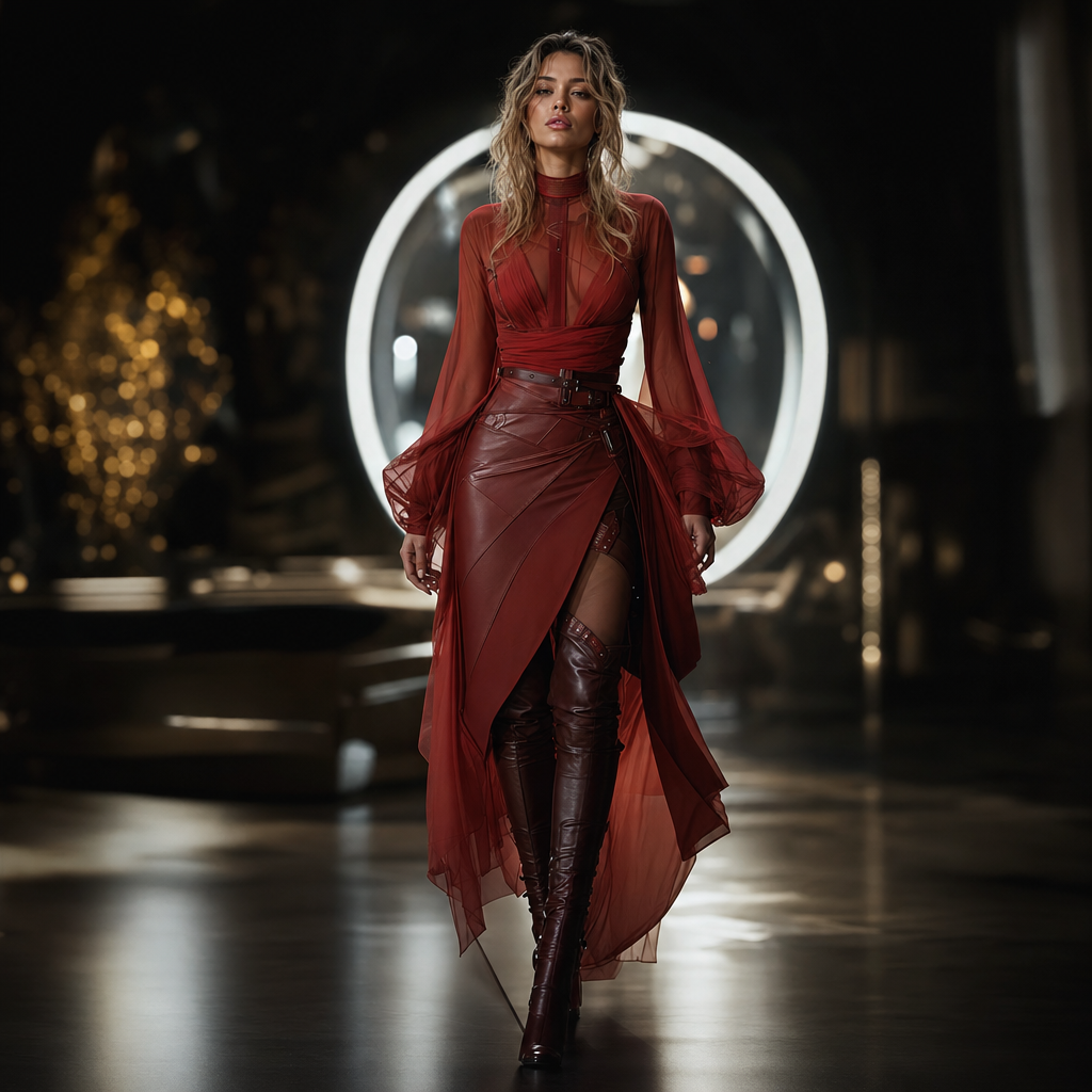 lady in red