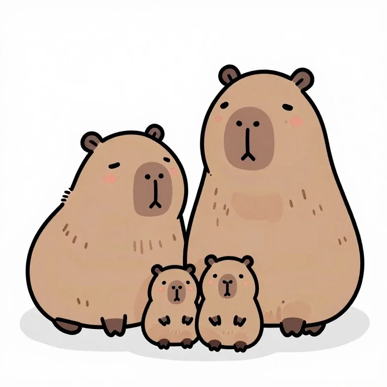 capybara family
