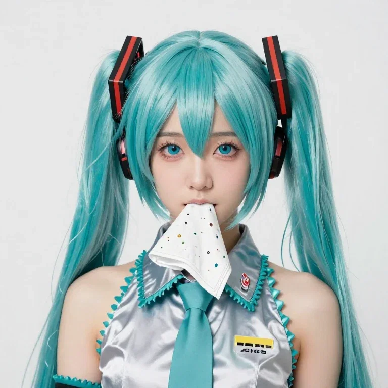 ハンカチ初音ミク