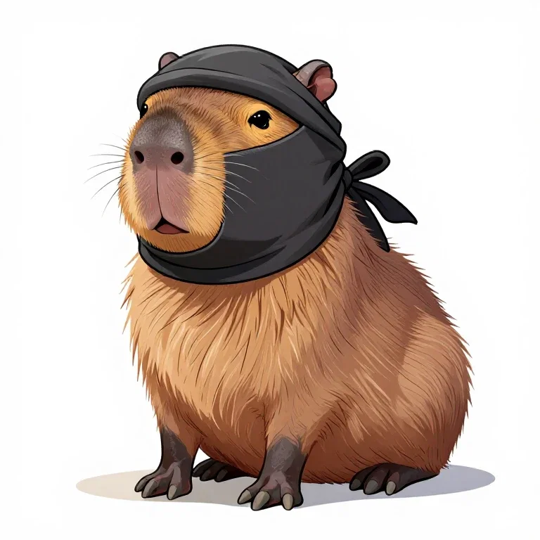 Capybara ninja