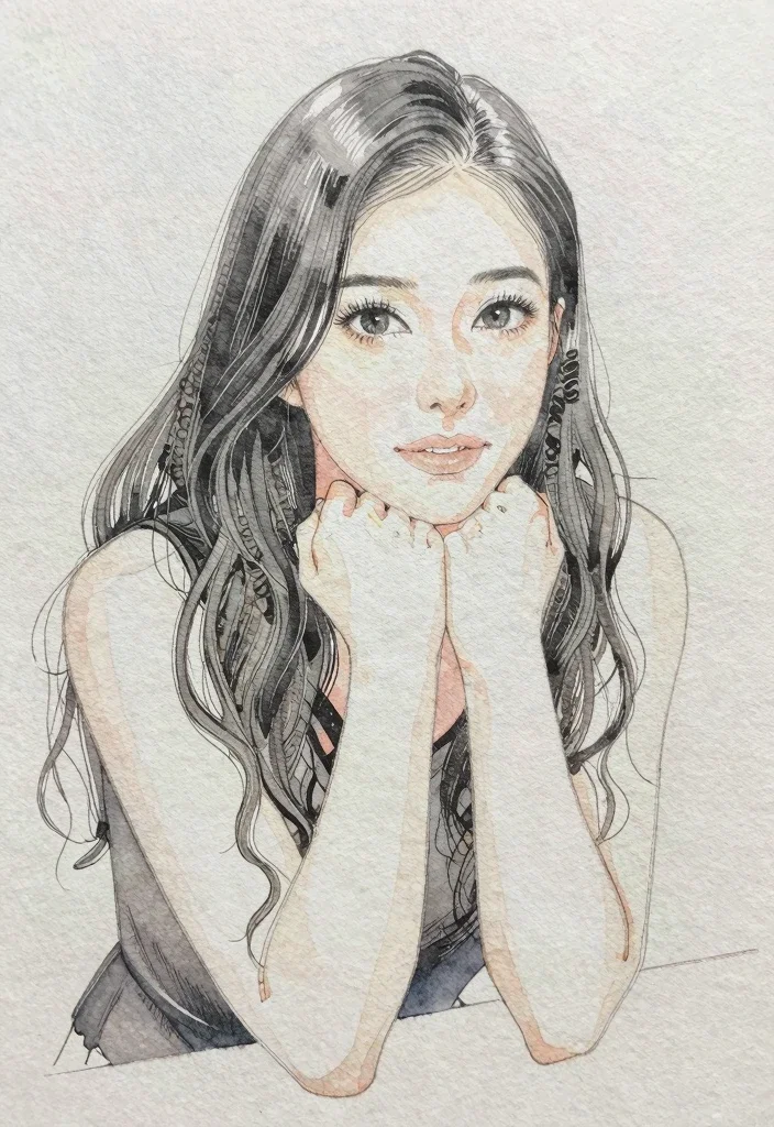 頬杖