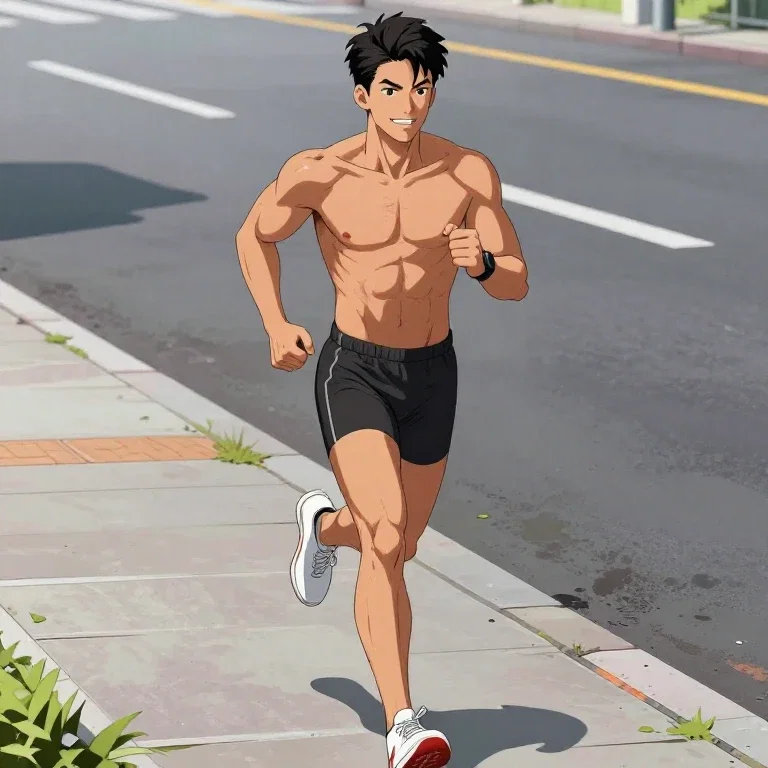街中ジョギング？
