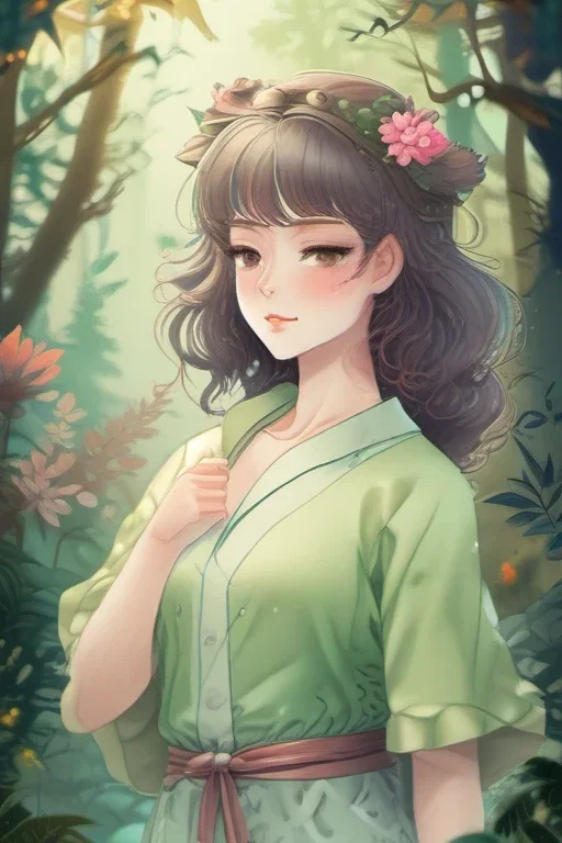 アースグリーンの少女