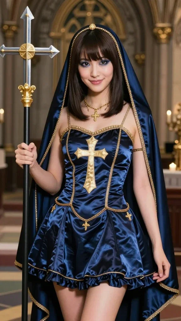 RPGの女性僧侶のコスプレ その2