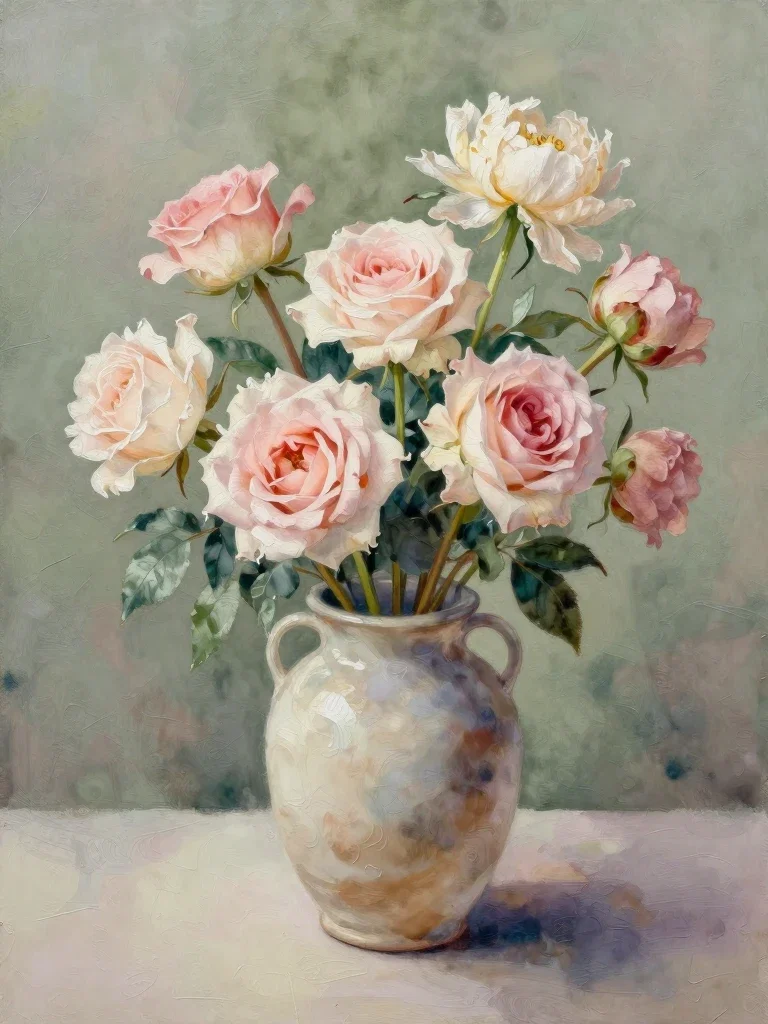 Simplicité et Elégance d'un Bouquet de Rose